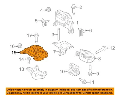 FORD OEM Focus Engine Transmission Mounting-Upper Transmission Mount AV6Z6068A - Image 1 of 2