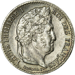 [#457813] Monnaie, France, Louis-Philippe, 1/4 Franc, 1843, Rouen, SUP, Argent, 