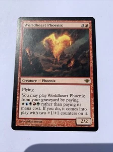 Worldheart Phoenix Magic the Gathering Conflux MTG LP x1 - Picture 1 of 2