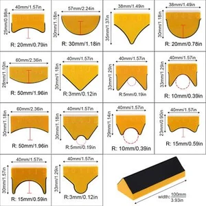 14pcs/set Contoured Profile Hand Sanding Block Assorted for Sander Woodworking - Picture 1 of 12