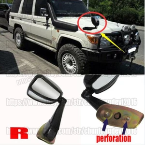 1pcs For Toyota Land Cruiser lc71 75 76 78 79 Front Right Black Auxiliary Mirror - Picture 1 of 4