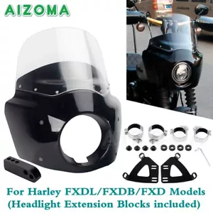 Club Style Headlight Fairing W/ 5 3/4" Headlight Cutout For Screaming Eagle CVO - Picture 1 of 9
