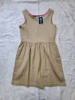 GAP Girls Size Medium Beige Uniform Jumper Dress Side Zip NWT Foto 1 de 4