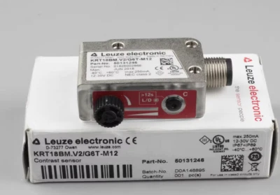 New In Box Leuze KRT18BM.V2/G6T-M12 Color Sensor - Image 1 of 2