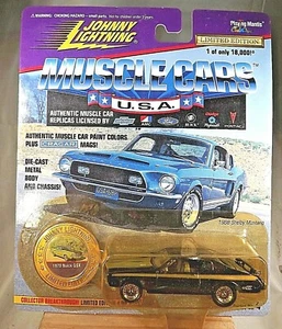 1996 Johnny Lightning Muscle Cars USA 1970 BUICK GSX Black/Gold Chrome Dish Whls - Picture 1 of 6