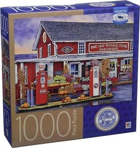 Milton Bradley Premium Blue Board 1000 pc Puzzle Thelma Winter Hardware Store - Picture 1 of 5