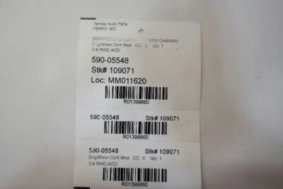 Módulo de control del motor usado (ECM) se adapta a: Chevrolet Camaro 2000 control electrónico Foto 1 de 4