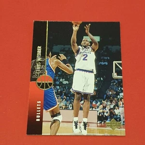 1995-96 Upper Deck Chris Webber Card - Washington Bullets - Imagen 1 de 1