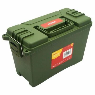 TOOL BOX LOCKABLE CHEST BAG STORAGE BOX STACKABLE 12" SECURITY LOCK N0155 - Image 1 of 4