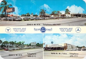 1967 Florida Miami 3 L.P. Evans Mercedes Benz Chrysler cartolina auto usata 4x6 - Foto 1 di 2