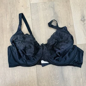 Vassarette Black Lace Minimizer Bra Women’s Size 42C - Picture 1 of 5
