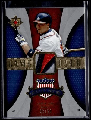 2007 Upper Deck Ultimate Collection Chipper Jones #PM-CJ America's Pastime /50 - Image 1 of 2