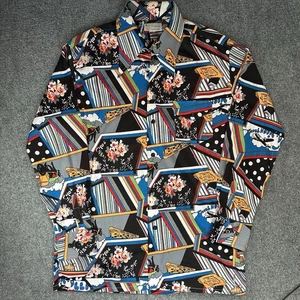 Vintage 1970’s Men’s Martini Long Sleeve Button Up AOP Gr. (XL) 100% Polyester - Bild 1 von 8