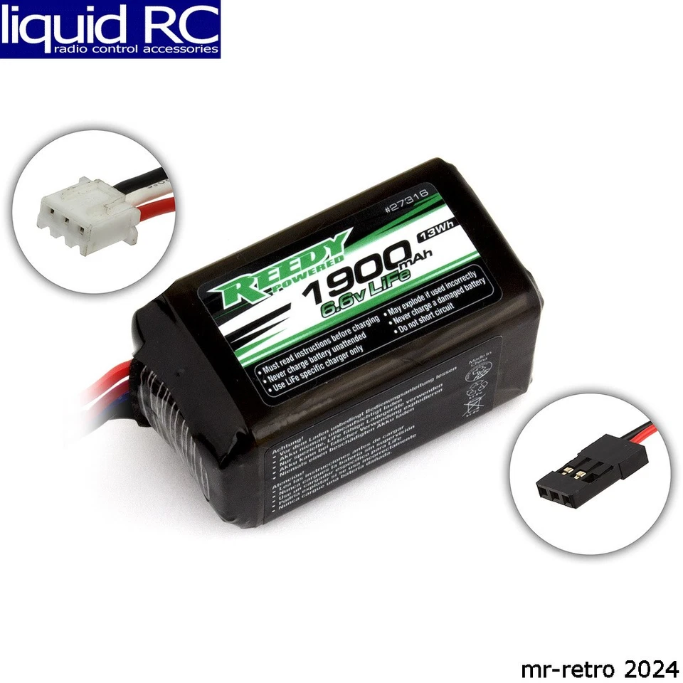 Associated 27316 Reedy LiFe Pro Receiver 1900mAh 6.6V Flat - Image 1 of 1