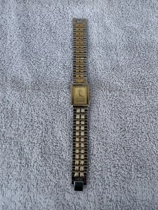 Vintage Seiko Women's 7N01-5090 Tank Gold Stainless Steel Quartz 21mm New Bat - Picture 1 of 5