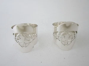 Anillos servilleteros antiguos de plata esterlina Jorge VI - 1944 por Lanson Ltd. - Imagen 1 de 7