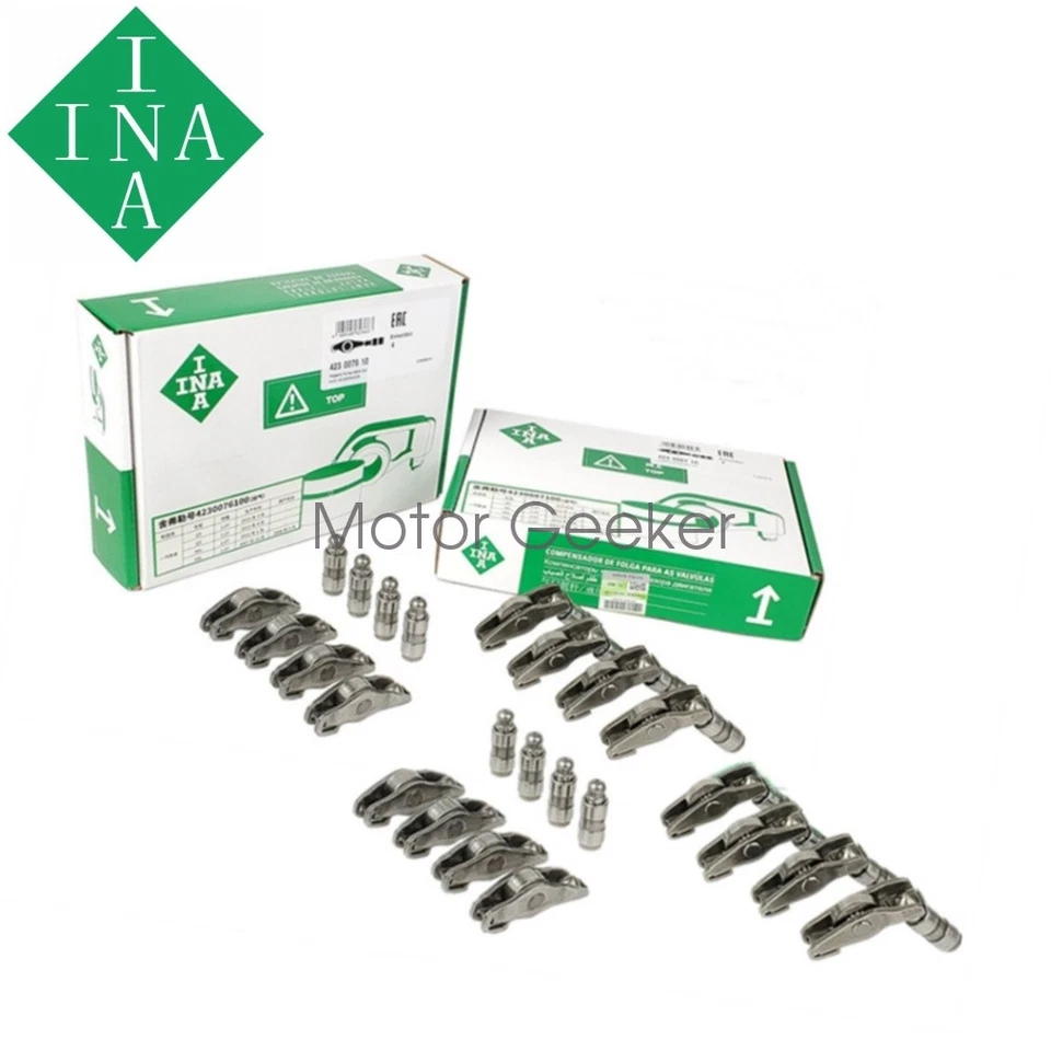 16 x INA OEM Hydraulic Lifter & Roller Rocker Arm For Audi A4 A5 VW Jetta 2.0T Foto 1 de 4