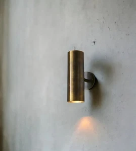 Brass Wall Sconce light, Modern brass light, Mid Century brass wall sconce light - Picture 1 of 5