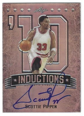 Leaf Scottie Pippen 2013 #I-SP1 Inductions '10 automático/50 SSP Foto 1 de 2