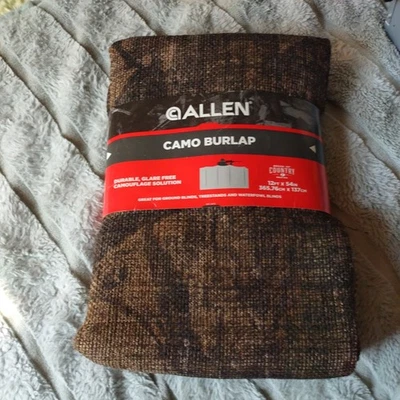 Allen Camo Burlap 12Ft x 54In for Ground Blinds, Treestands, & Waterfowl NEW - Image 1 of 2