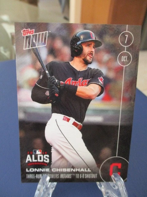 2016 Topps Now #552 Lonnie Chisenhall Cleveland Indians impressão corrida apenas 243 RARO - Imagem 1 de 2