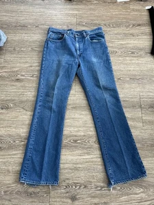 Levi’s 517 0217 XX Jeans 34x31 Bootcut Flare Made in USA Vintage 1970s Talon Zip - Picture 1 of 10