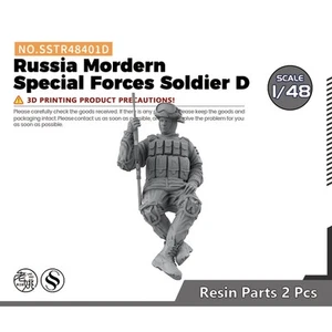 Resina Soldati non verniciati 1 / 48 Russia Mordern Forze Speciali Soldierd - Foto 1 di 3