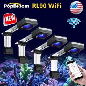 PopBloom 4x RL90 Reef Light Aquarium Lights 72in 180cm 6ft Marine Aquarium Coral - Picture 1 of 12