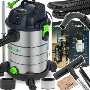 INDUSTRIE STAUBSAUGER WUBER 2200W 30L NASS TROCKEN ASCHE PUTZ HEPA GEBLÄSE - Bild 1 von 12