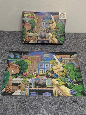 Rompecabezas Teenage Mutant Ninja Turtles Tmnt 100 piezas techo 1987 vintage Foto 1 de 4