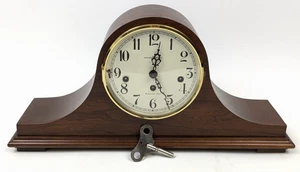Vintage Howard Miller Mantle Westminster Chime Clock 340-020 w/ Key CHIME ISSUE - Picture 1 of 10