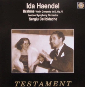 EMI TESTAMENT SBLT-1038 BRAHMS VIOLIN CONCERTO IDA HAENDEL CELIBIDACHE - Picture 1 of 2