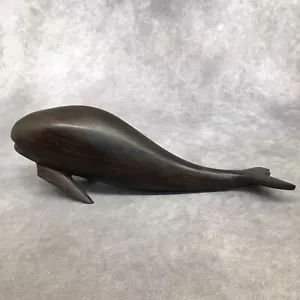 Wal Holzfigur 10" lang & 3" groß Ozeanleben - siehe Video - hat einen Chip - Bild 1 von 11