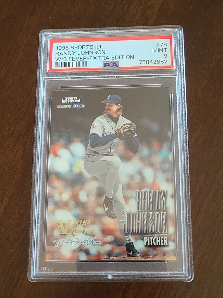 1998 Sports Illustrated Randy Johnson W/S Fever Extra Edition PSA 9 Mint 29/98 - Image 1 of 3
