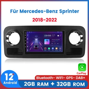 Carplay Autoradio Für Mercedes-Benz Sprinter 2018-2022 2+32GB GPS NAVI WIFI DAB+ - Bild 1 von 11
