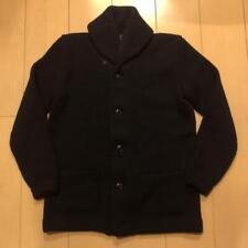 RRL Ralph Lauren Low Gauge Wool Shawl Collar Sweater Dark Blue Sizes Men's