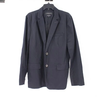 Rag & Bone Sport Coat Men's 42 Cotton Linen unstructured navy notch Two Button - Image 1 of 4