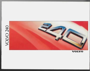Volvo 240-Series 1987-88 UK Market Sales Brochure DL GL GLT Saloon Estate - Picture 1 of 3