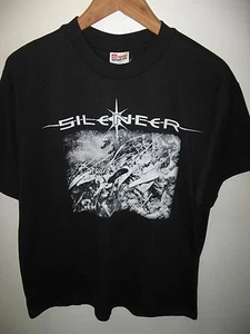 Silencer Goth Black Metal Band 1999 Desert Shock USA Concert Tour Rare T Shirt L - Picture 1 of 5