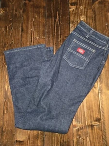 Dickies Woman's Jeans Bootcut Blue Size 8 Regular Relaxed Fit Jeans 31x30 - Picture 1 of 7