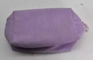 Cotton:On Body COS Bag Lilac Corduroy Purple Zipper Small Tote Makeup Bag - Picture 1 of 6