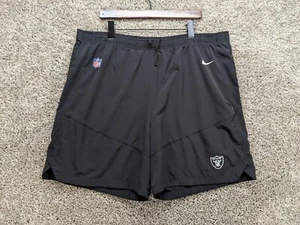 Pantalones Cortos Nike Las Vegas Raiders Para Hombre 2XL XXL Negros Entrenamiento en Campo Dri-Fit - Imagen 1 de 11