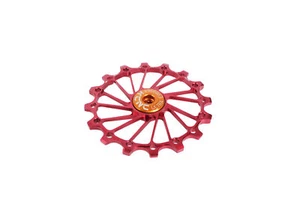 KCNC Road MTB Cycling Bike Oversized Derailleur Pulley Sealed Bearing 16T Red - Picture 1 of 7
