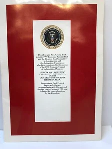 1990 President And Mrs. Bush Join The Economic summit Of Industrialized Nation - Picture 1 of 7