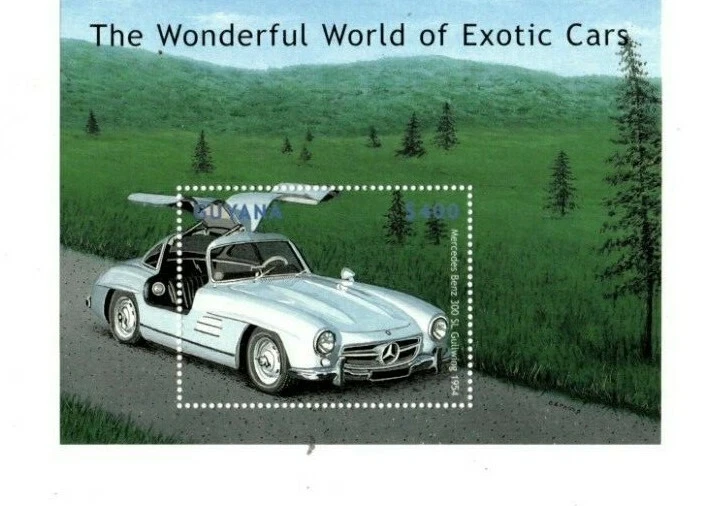 Guyana 2000 - Coches exóticos - Hoja de estampillas de recuerdo - Scott #3471 - MNH Foto 1 de 1