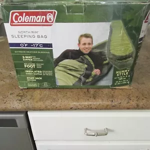 Coleman North Rim 0 Degrees Mummy Style Sleeping Bag Open Box - Picture 1 of 4