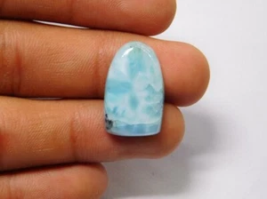 Piedra preciosa cabujón natural Larimar suelta para joyería gema 15 quilates ME-7953 - Imagen 1 de 5