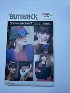 Vintage 1988 1980s Sewing Pattern Women Fashion Accessories Butterick 6654 - Picture 1 of 3
