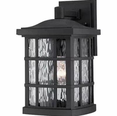 Linterna exterior Quoizel SNN8408K 1 luz Stonington en negro místico Foto 1 de 4
