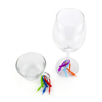 14pcs Digital Glass Wine Cup Label Tag Marker Sucker Identifier Decor Range PICK 